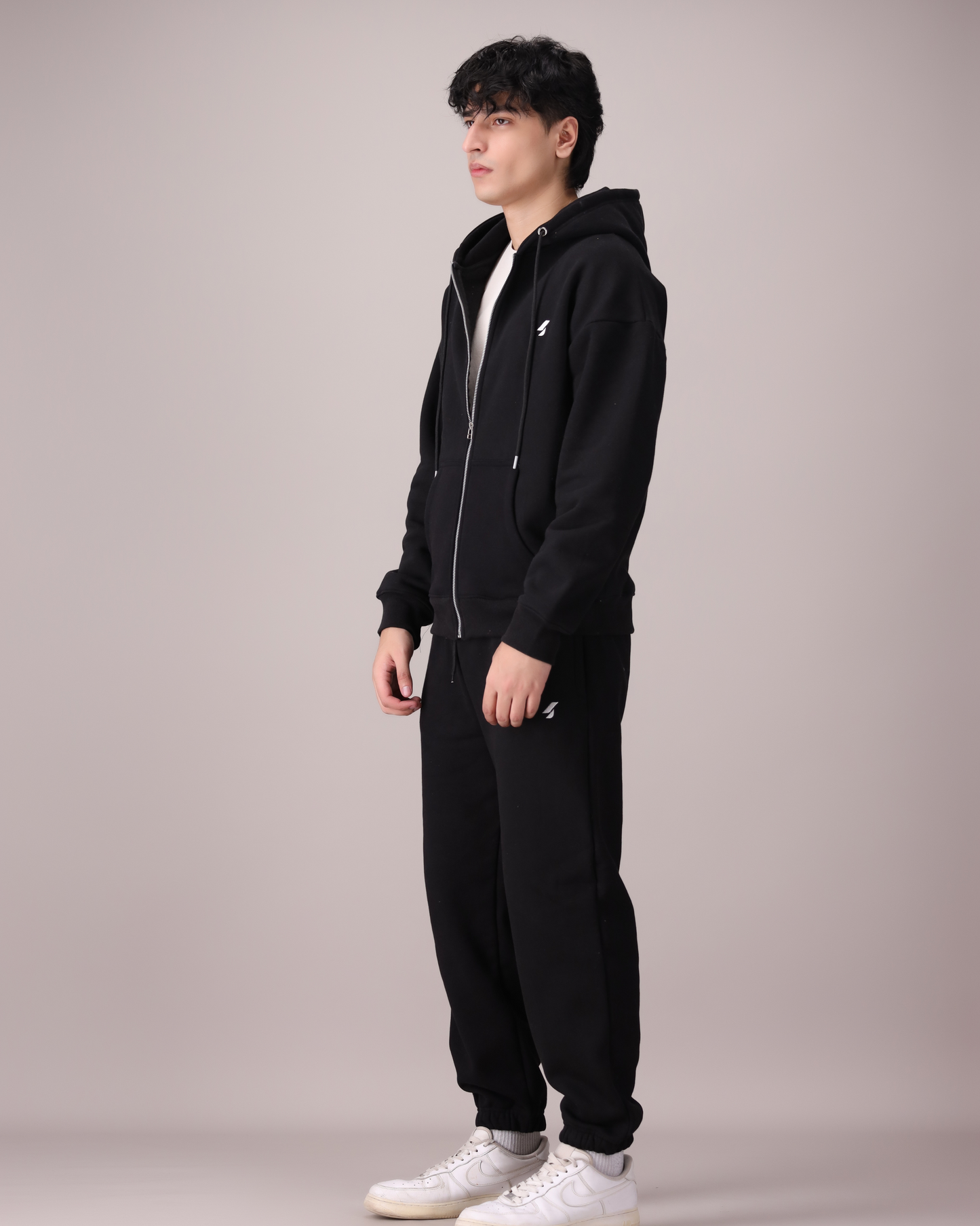 BOXY ZIP-UP HOODIE SET