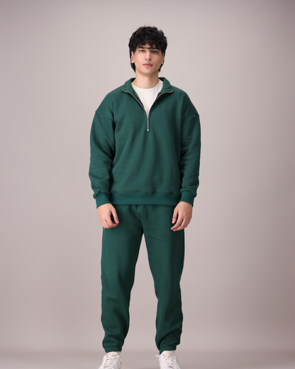HALF ZIP SWEATSHIRT SET