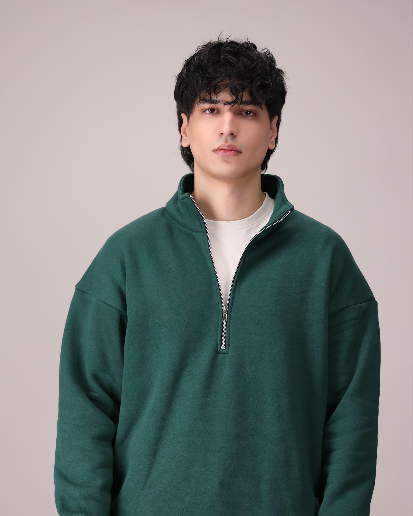HALF ZIP SWEATSHIRT